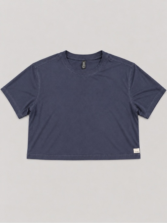 Vuori Tops - Vuori Navy Cropped Tank Top